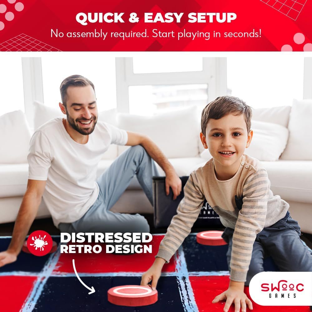 Giant 2-in-1 Checkers & Tic Ta - Tic Tac Toe Giant ulasan dan harga