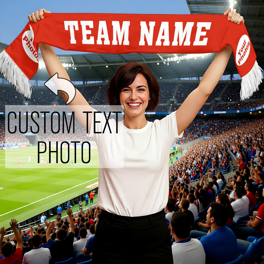 1pc Custom Team Fan Scarf - Pe - Party Games Name ulasan dan harga