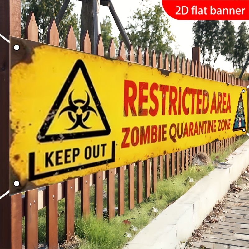 One 2D flat banner for Hallowe - Zombie Party Games ulasan dan harga