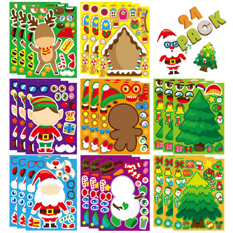 Kawaii Christmas Puzzle Sticke - Party Games Phone ulasan dan harga