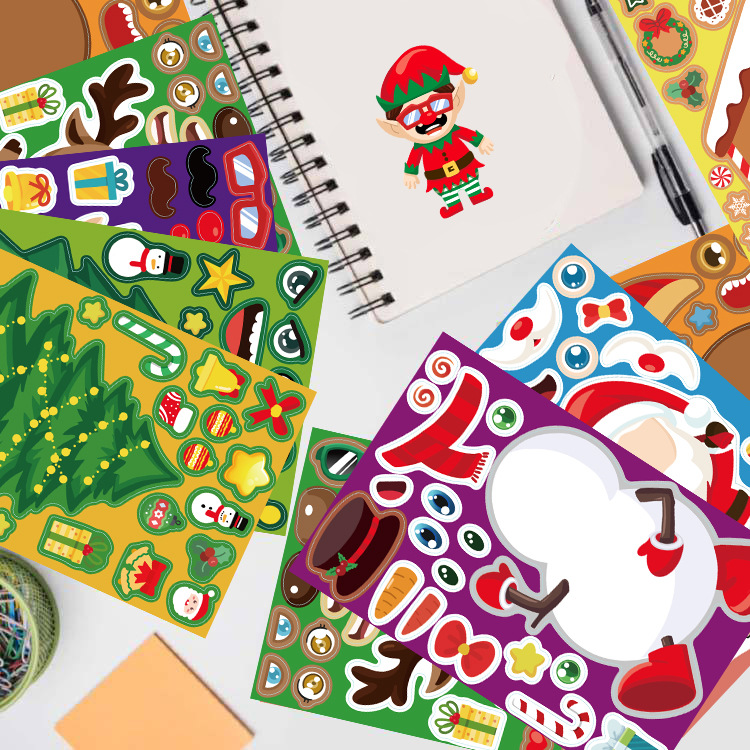 Kawaii Christmas Puzzle Sticke - Party Games Phone ulasan dan harga