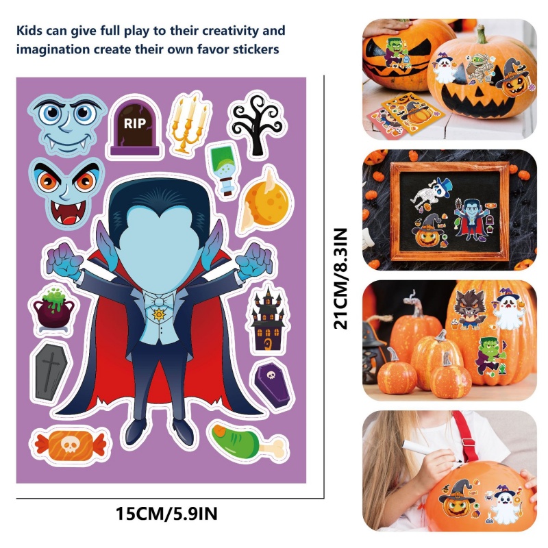 Halloween Party Games Stickers - Zombie Party Games ulasan dan harga