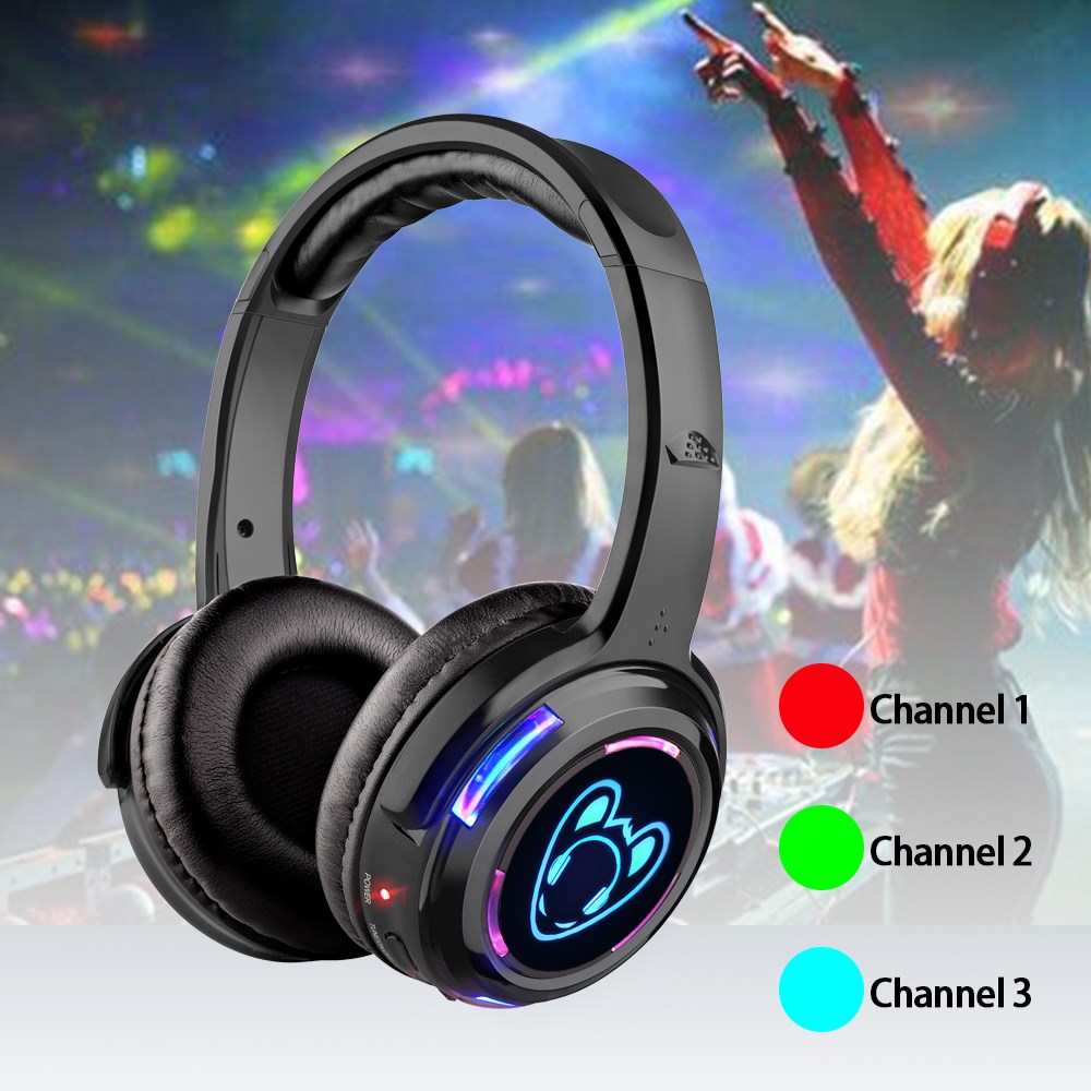 LED Flashing Light Silent Disc - Party Games Phone ulasan dan harga
