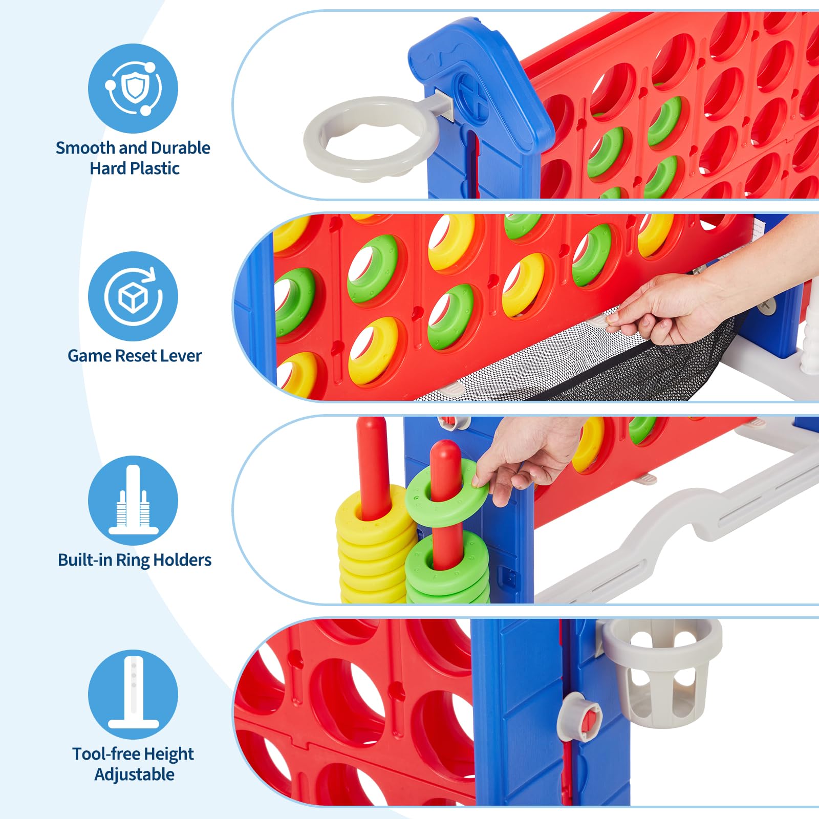 3.5ft Giant 4-in-a-Row Floor G - Ring Toss Outdoor ulasan dan harga