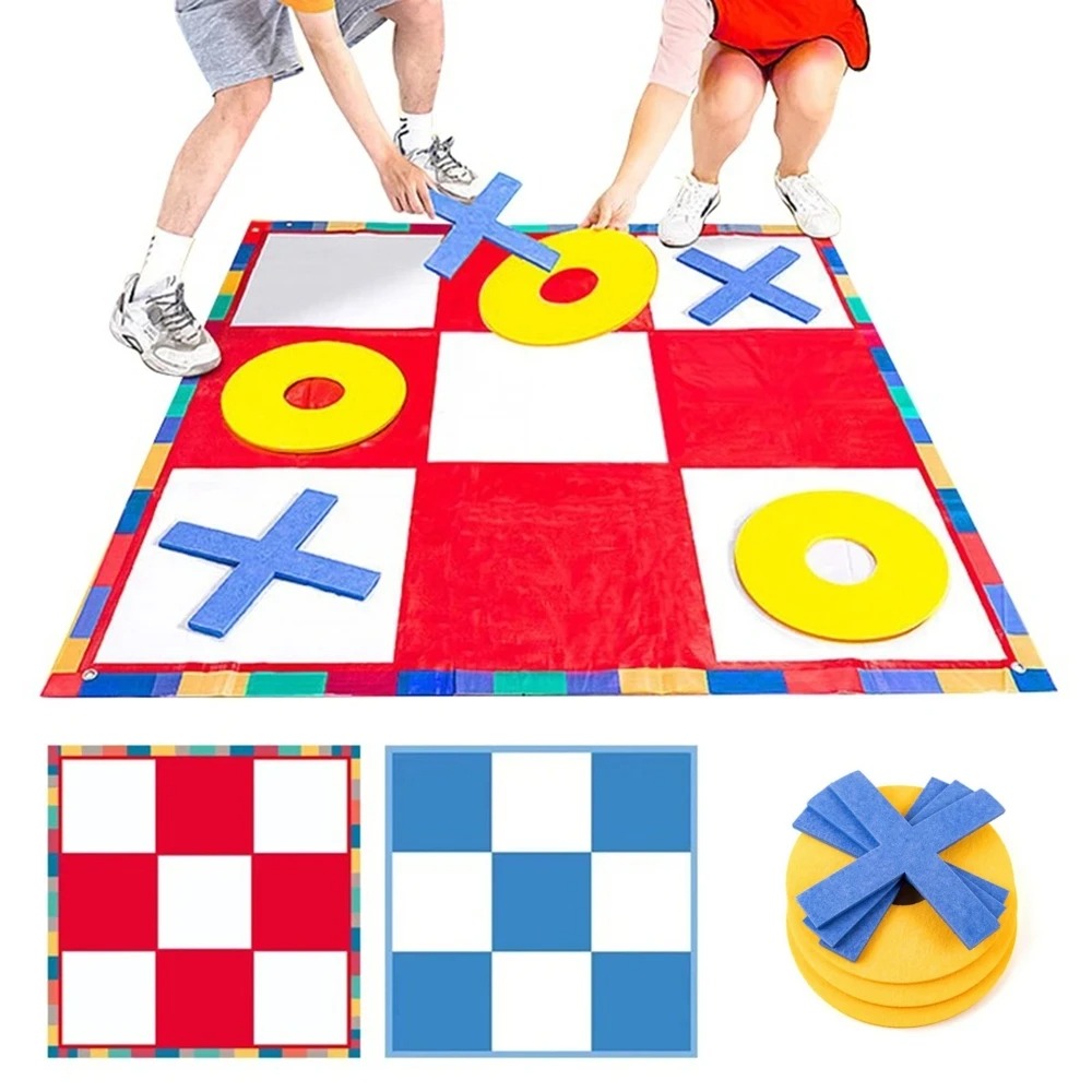 Giant Tic Tac Toe Game Mat Set - Tic Tac Toe Giant ulasan dan harga