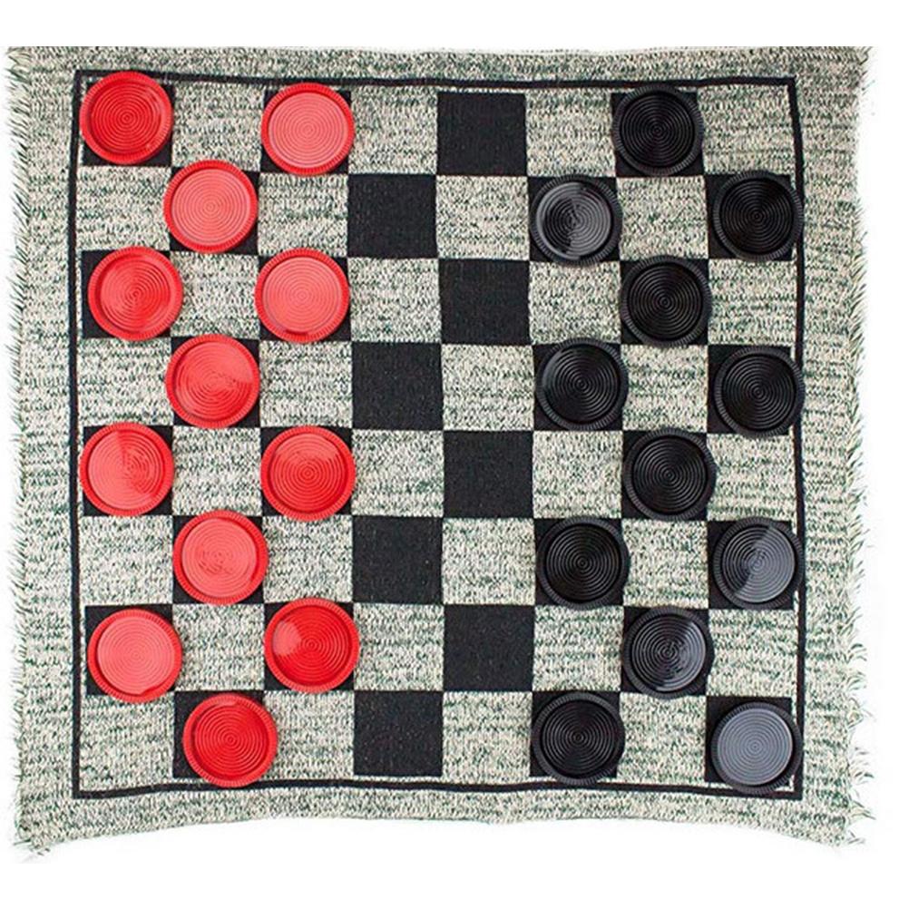 3 in 1 Giant Checkers Set Tic  - Tic Tac Toe Giant ulasan dan harga